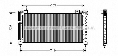 AVA QUALITY COOLING su5027 -  Конденсатор, кондиционер